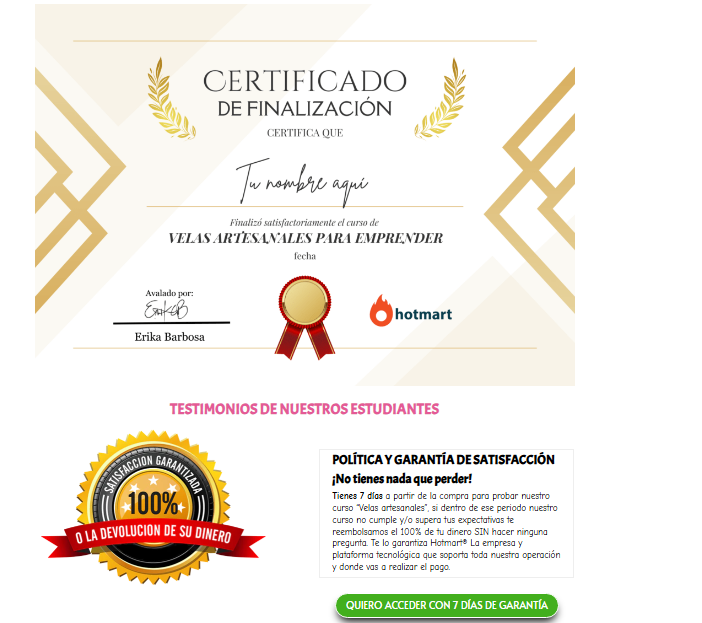 velas artesanales para emprender